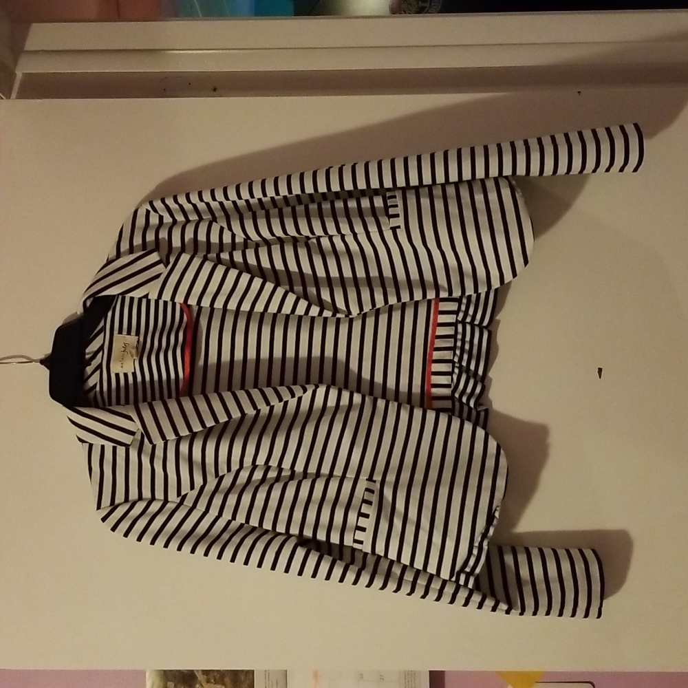 Black & white stripe blazer